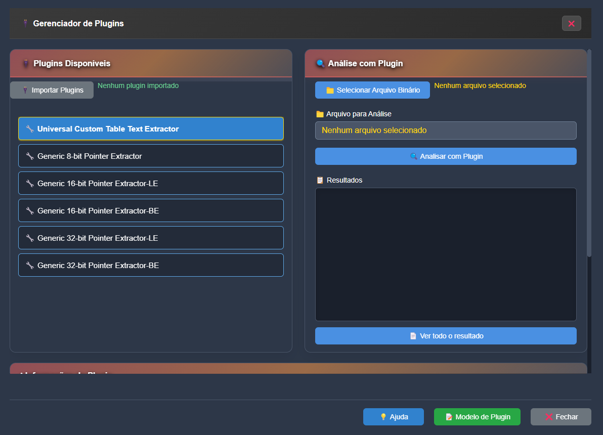 Gerenciador de Plugins do Foxy Editor